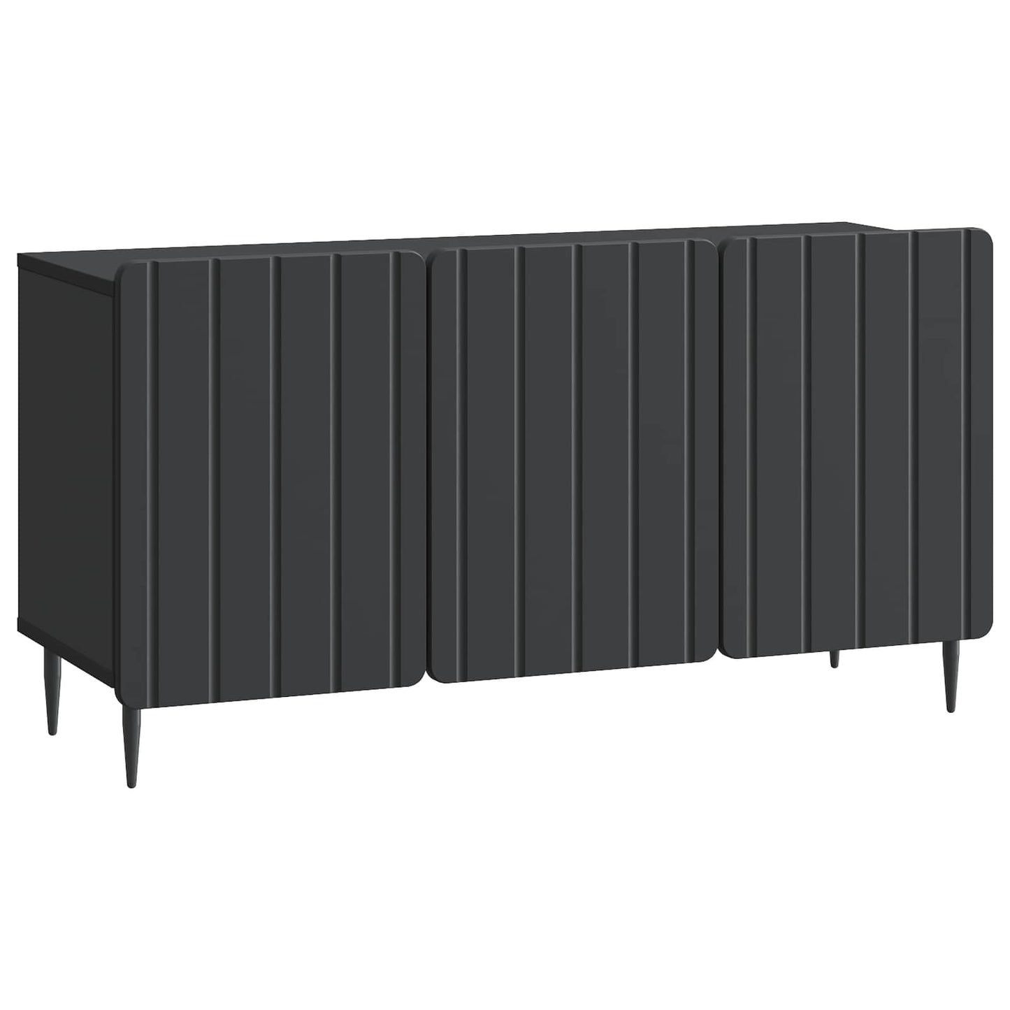 vidaXL TV Cabinet Black 99 x 34.5 x 52 cm Engineered Wood