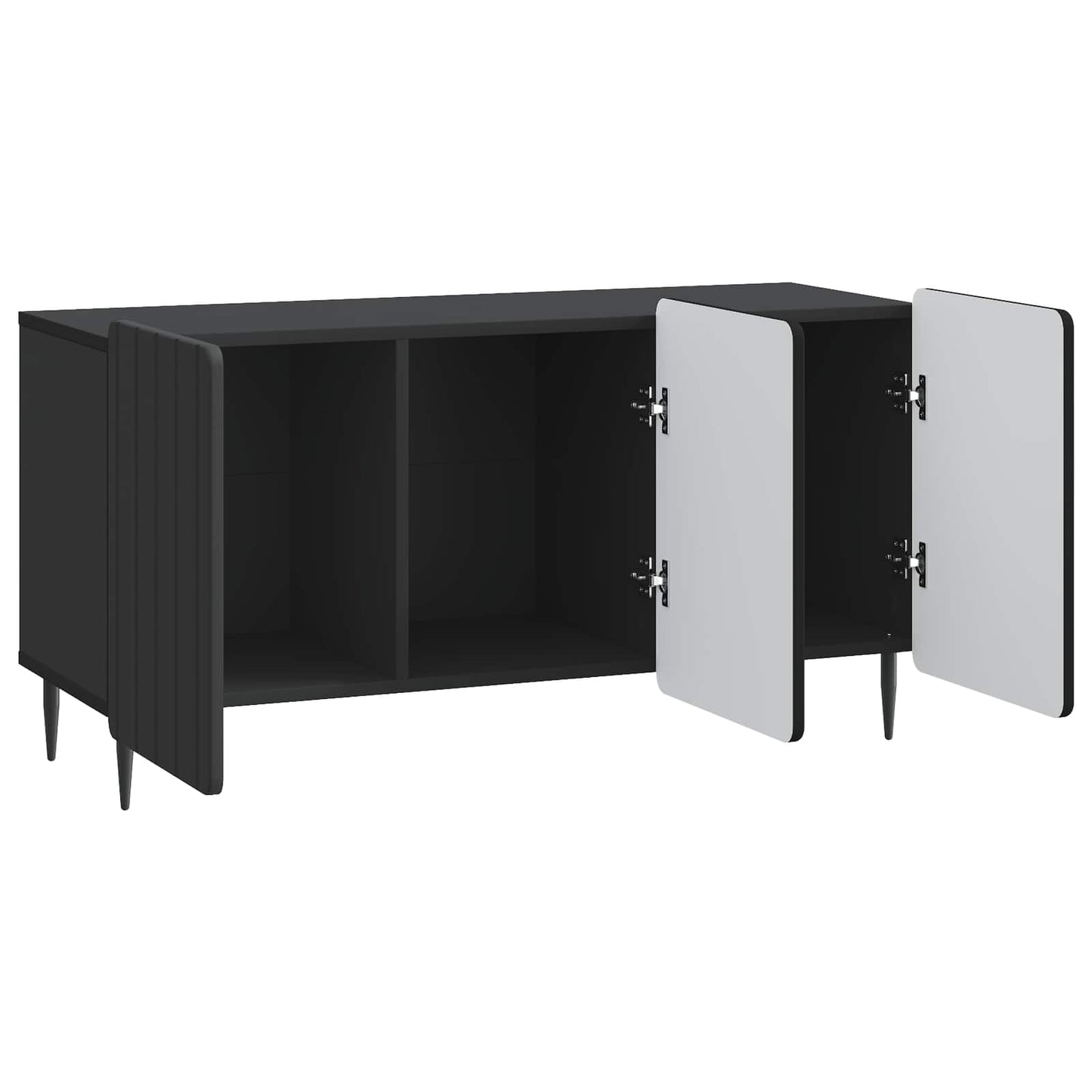 vidaXL TV Cabinet Black 99 x 34.5 x 52 cm Engineered Wood