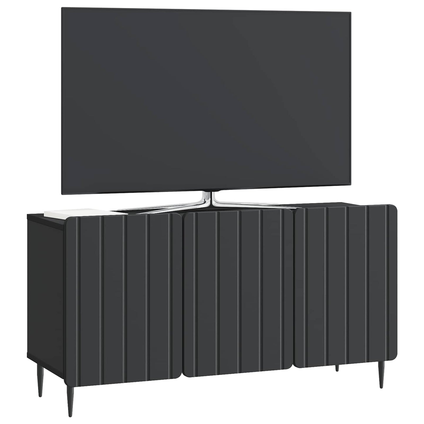 vidaXL TV Cabinet Black 99 x 34.5 x 52 cm Engineered Wood