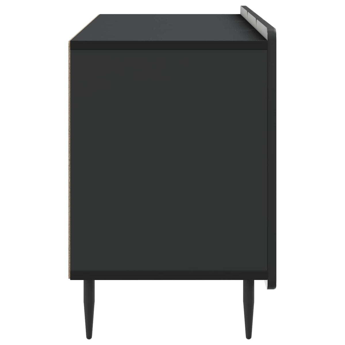 vidaXL TV Cabinet 99 x 34.5 x 52 cm Black Engineered Wood