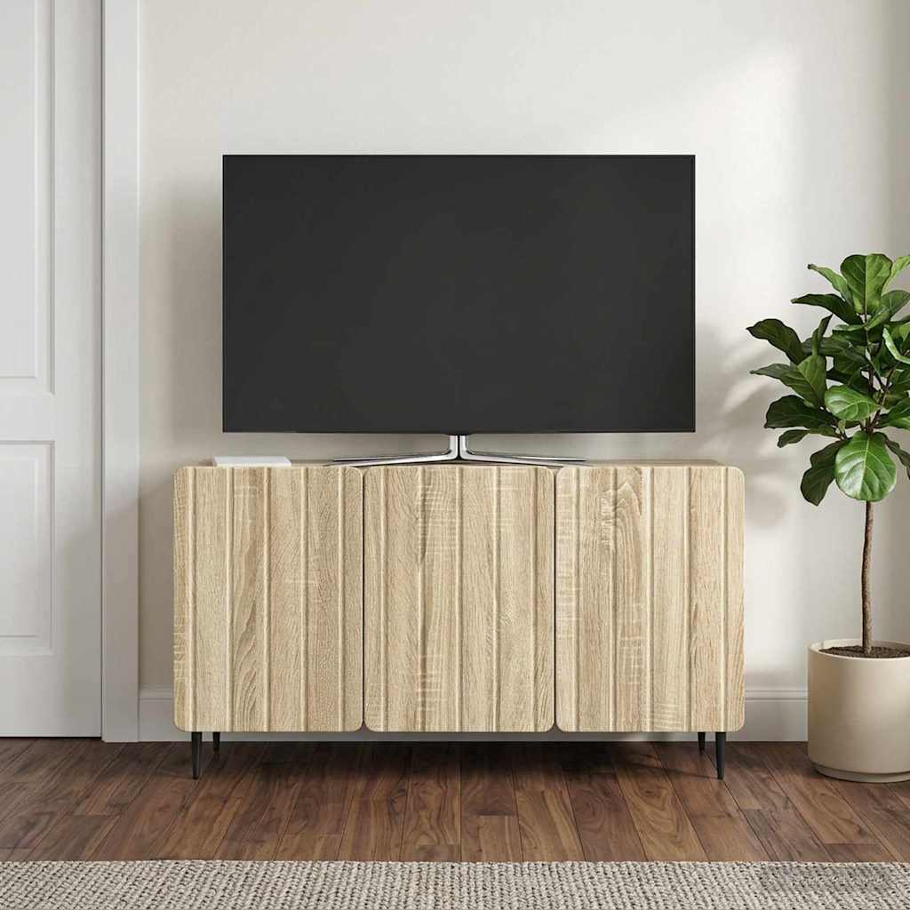vidaXL TV Cabinet Sonoma Oak 99 x 34.5 x 52 cm Engineered Wood