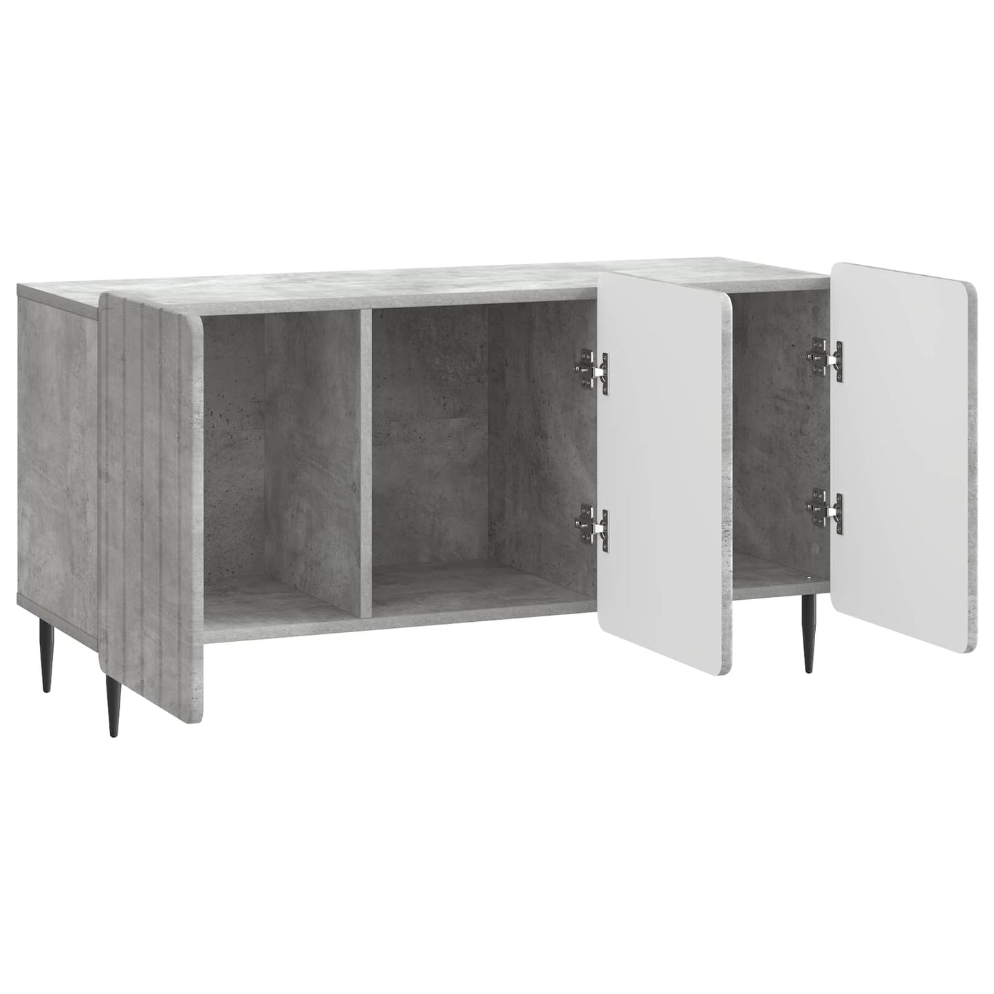 vidaXL TV Cabinet Concrete Grey 99 x 34.5 x 52 cm Engineered Wood