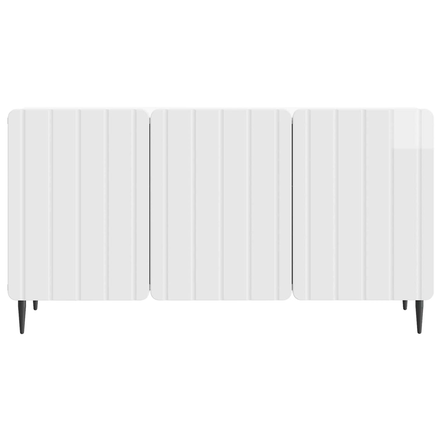 vidaXL TV Cabinet High Gloss White 99 x 34.5 x 52 cm Engineered Wood