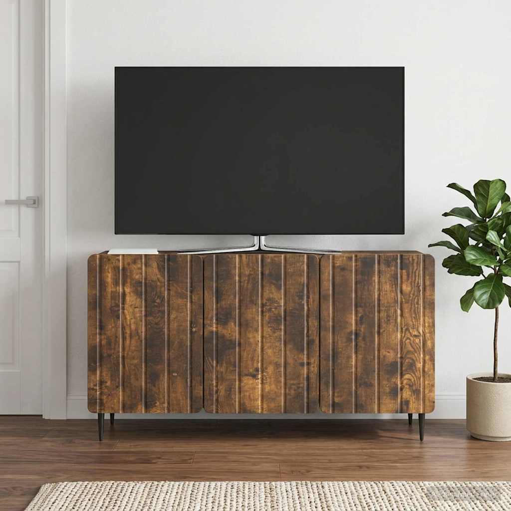vidaXL TV Cabinet Smoked Oak 99 x 34.5 x 52 cm Engineered Wood