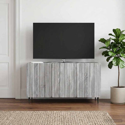 vidaXL TV Cabinet Grey Sonoma 99 x 34.5 x 52 cm Engineered Wood