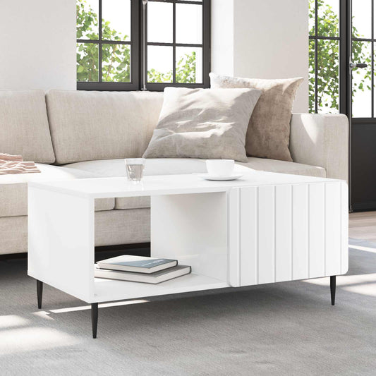 vidaXL Coffee Table White 90 x 50 x 40 cm Engineered Wood