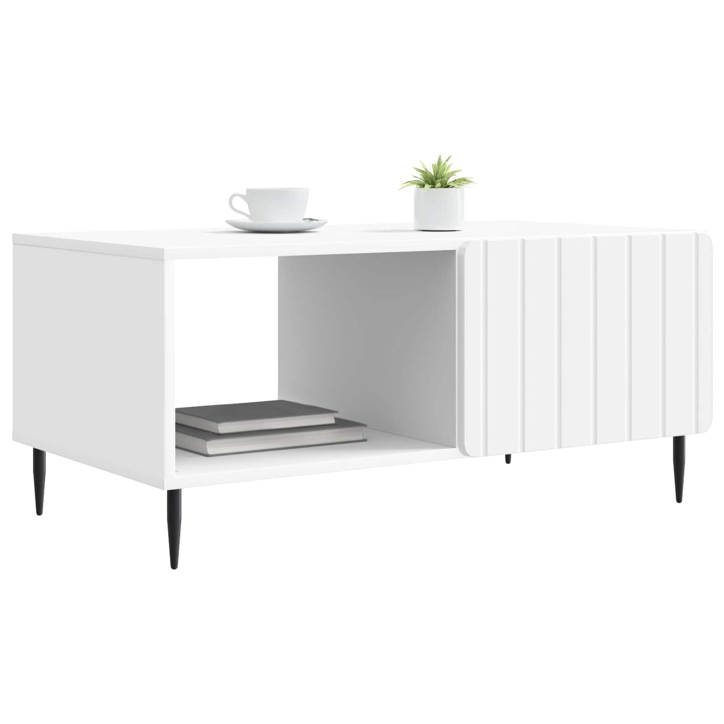 vidaXL Coffee Table White 90 x 50 x 40 cm Engineered Wood