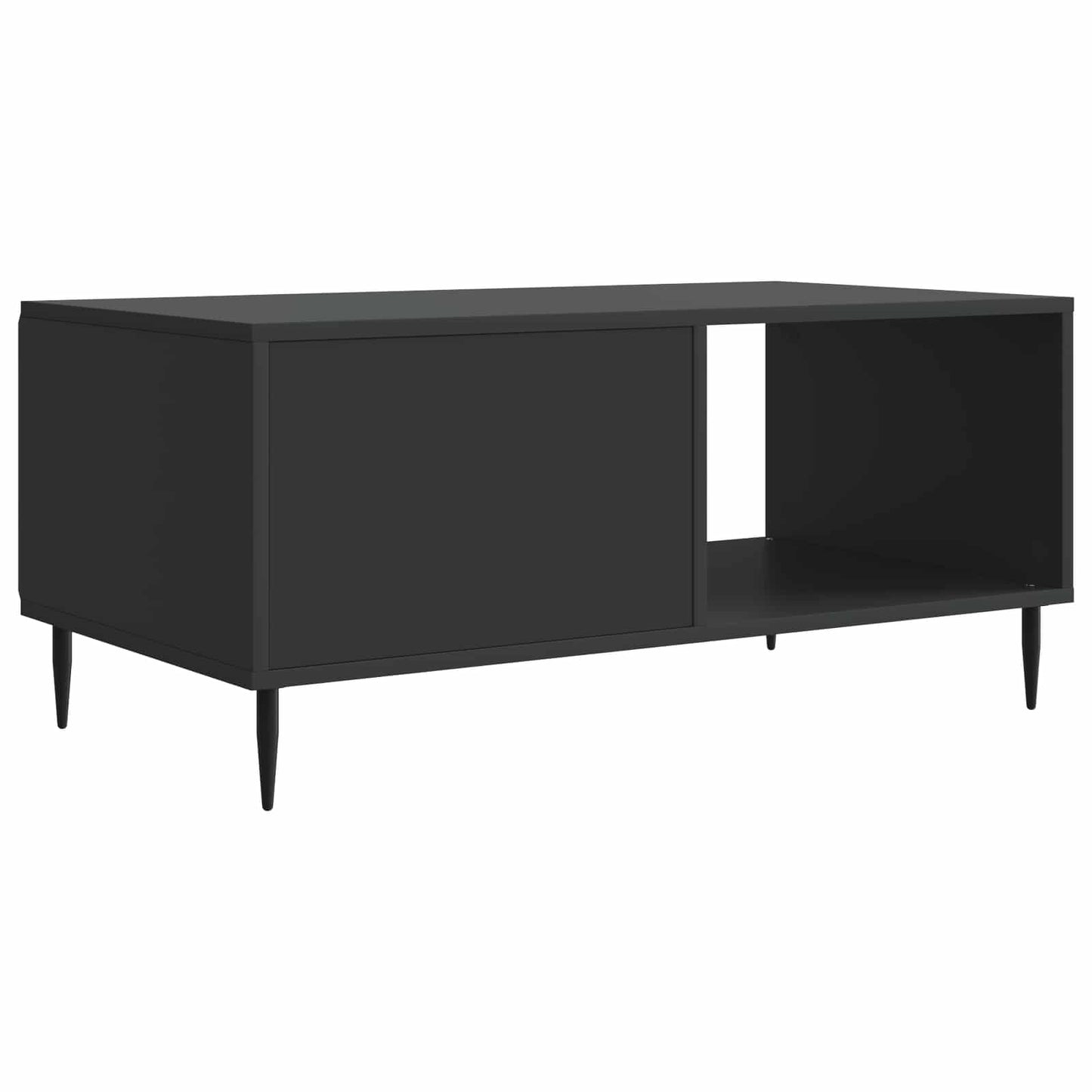 vidaXL Coffee Table Black 90 x 50 x 40 cm Engineered Wood