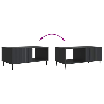 vidaXL Coffee Table Black 90 x 50 x 40 cm Engineered Wood