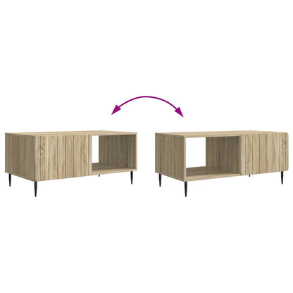 vidaXL Coffee Table Sonoma Oak 90 x 50 x 40 cm Engineered Wood