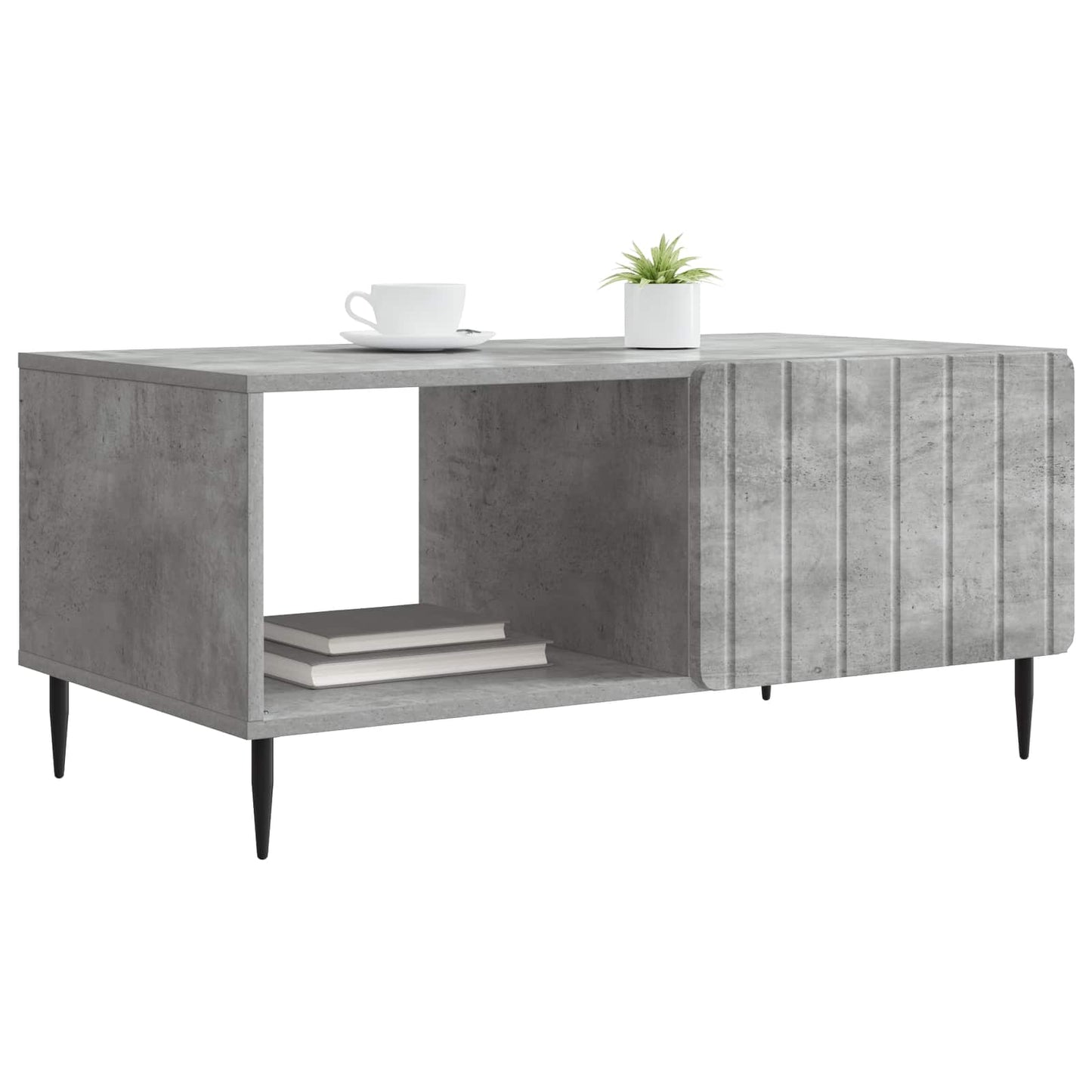 vidaXL Coffee Table Concrete Grey 90 x 50 x 40 cm Engineered Wood