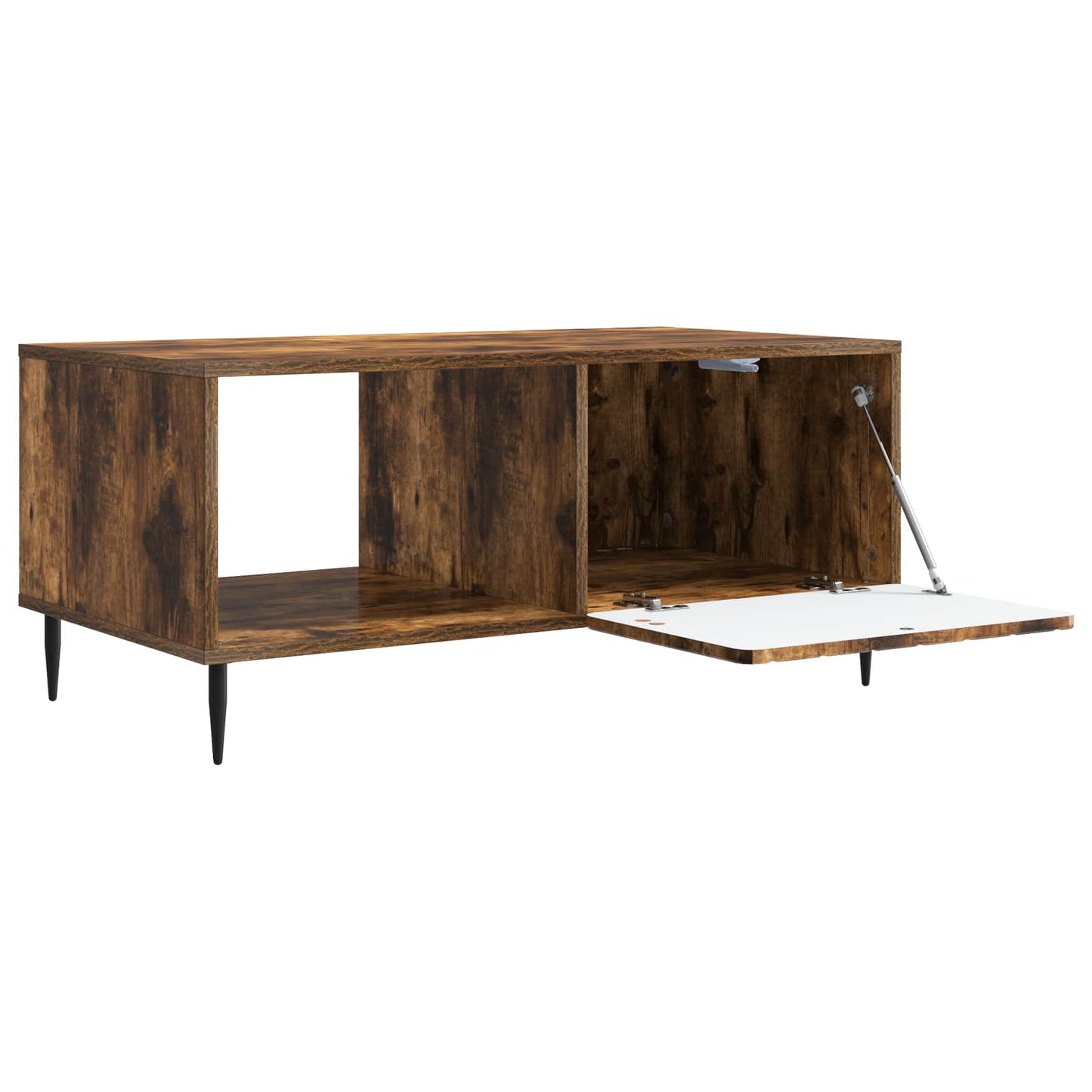 vidaXL Coffee Table Smoked Oak 90 x 50 x 40 cm Engineered Wood