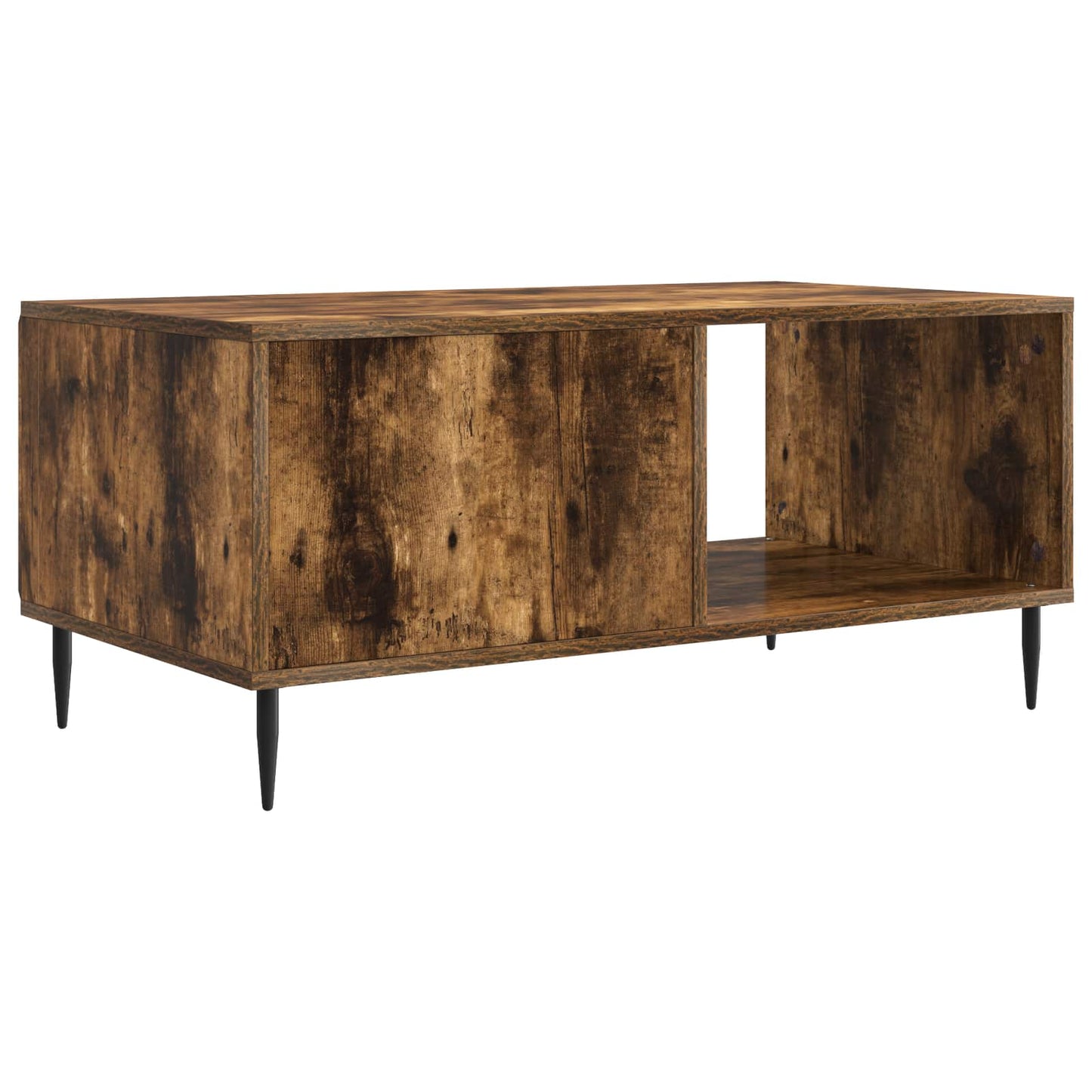 vidaXL Coffee Table Smoked Oak 90 x 50 x 40 cm Engineered Wood