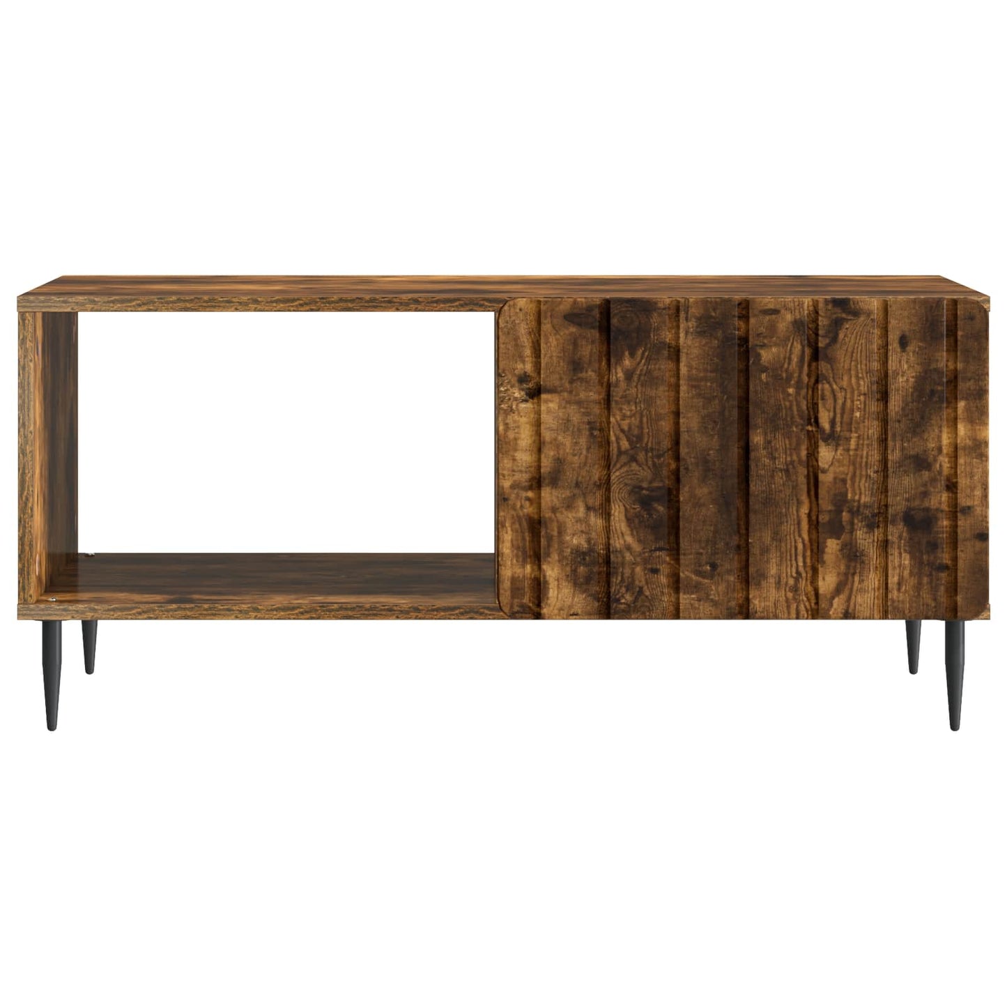 vidaXL Coffee Table Smoked Oak 90 x 50 x 40 cm Engineered Wood