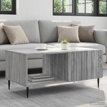 vidaXL Coffee Table Grey Sonoma 90 x 50 x 40 cm Engineered Wood