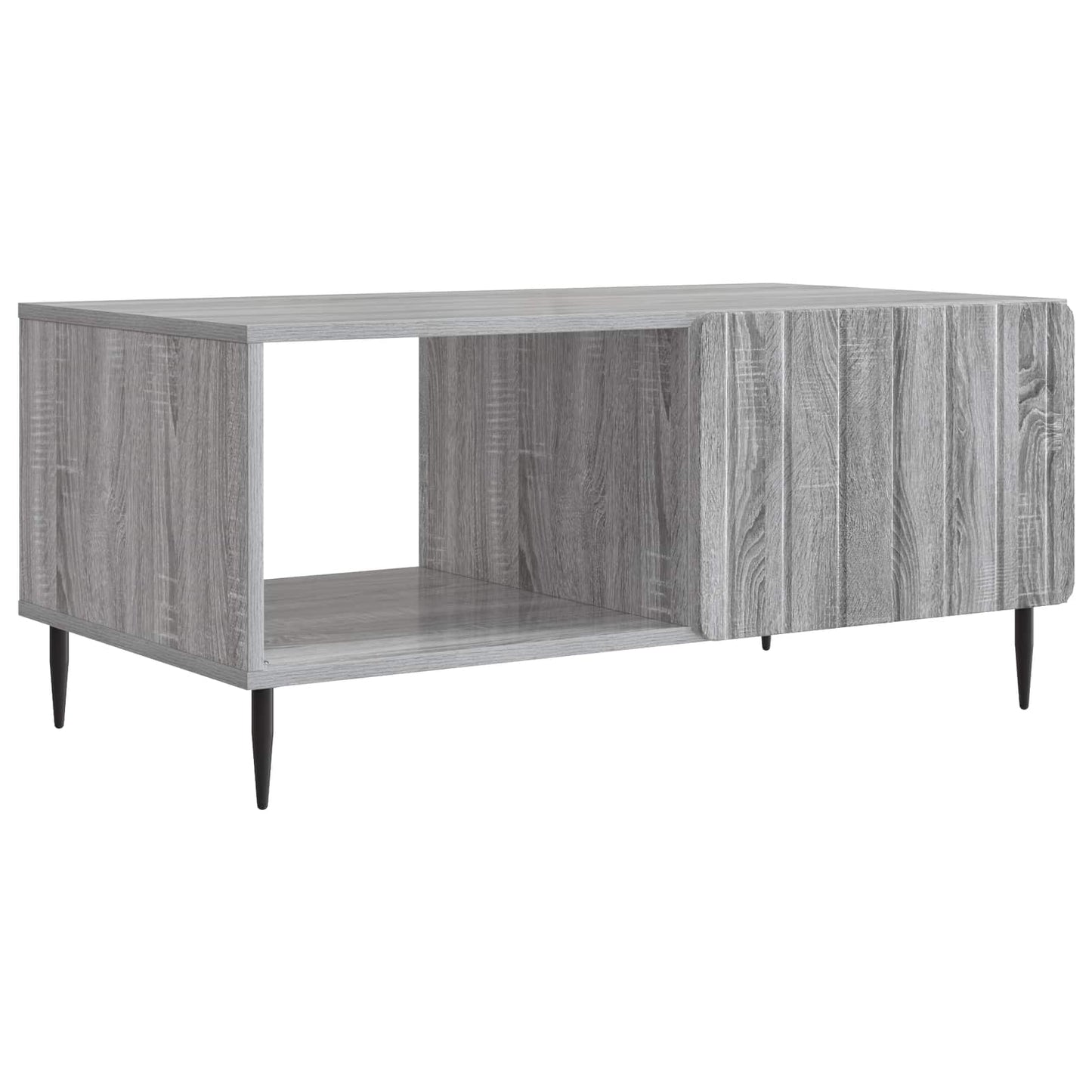 vidaXL Coffee Table Grey Sonoma 90 x 50 x 40 cm Engineered Wood