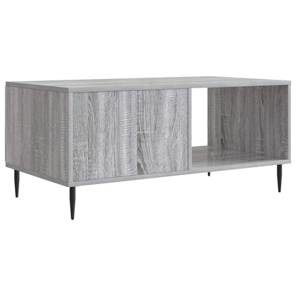 vidaXL Coffee Table Grey Sonoma 90 x 50 x 40 cm Engineered Wood