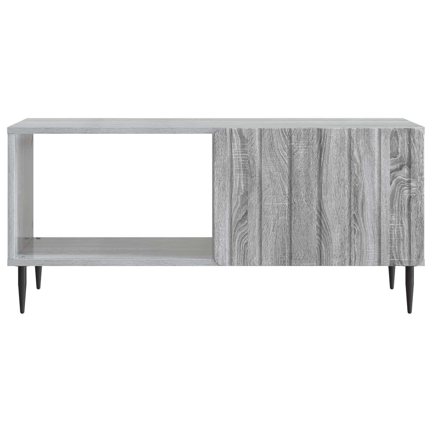 vidaXL Coffee Table Grey Sonoma 90 x 50 x 40 cm Engineered Wood