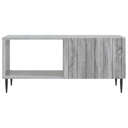 vidaXL Coffee Table Grey Sonoma 90 x 50 x 40 cm Engineered Wood