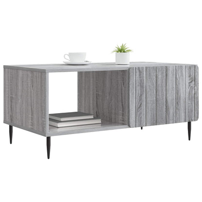 vidaXL Coffee Table Grey Sonoma 90 x 50 x 40 cm Engineered Wood