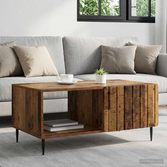 vidaXL Coffee Table Old Wood 90 x 50 x 40 cm Engineered Wood