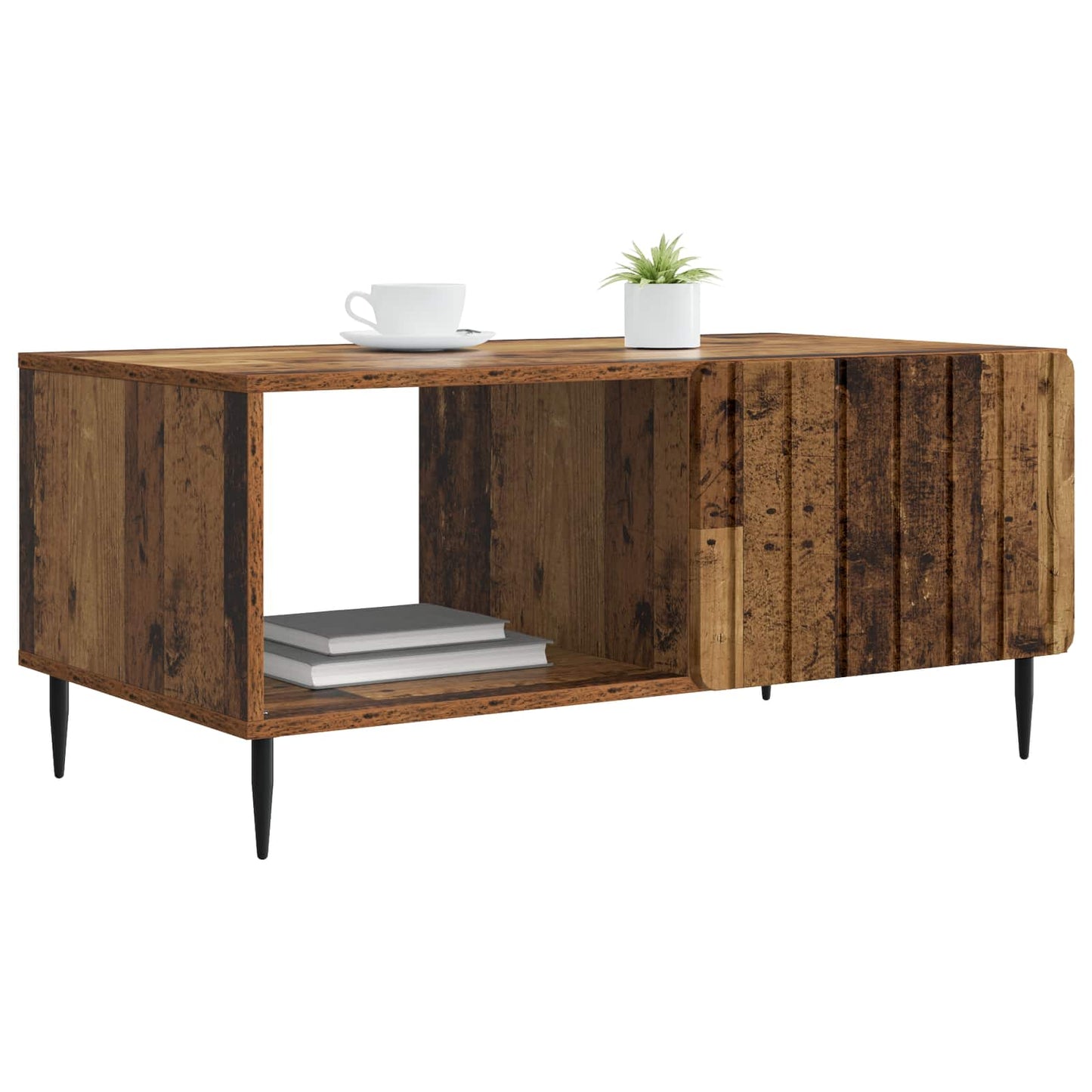 vidaXL Coffee Table Old Wood 90 x 50 x 40 cm Engineered Wood