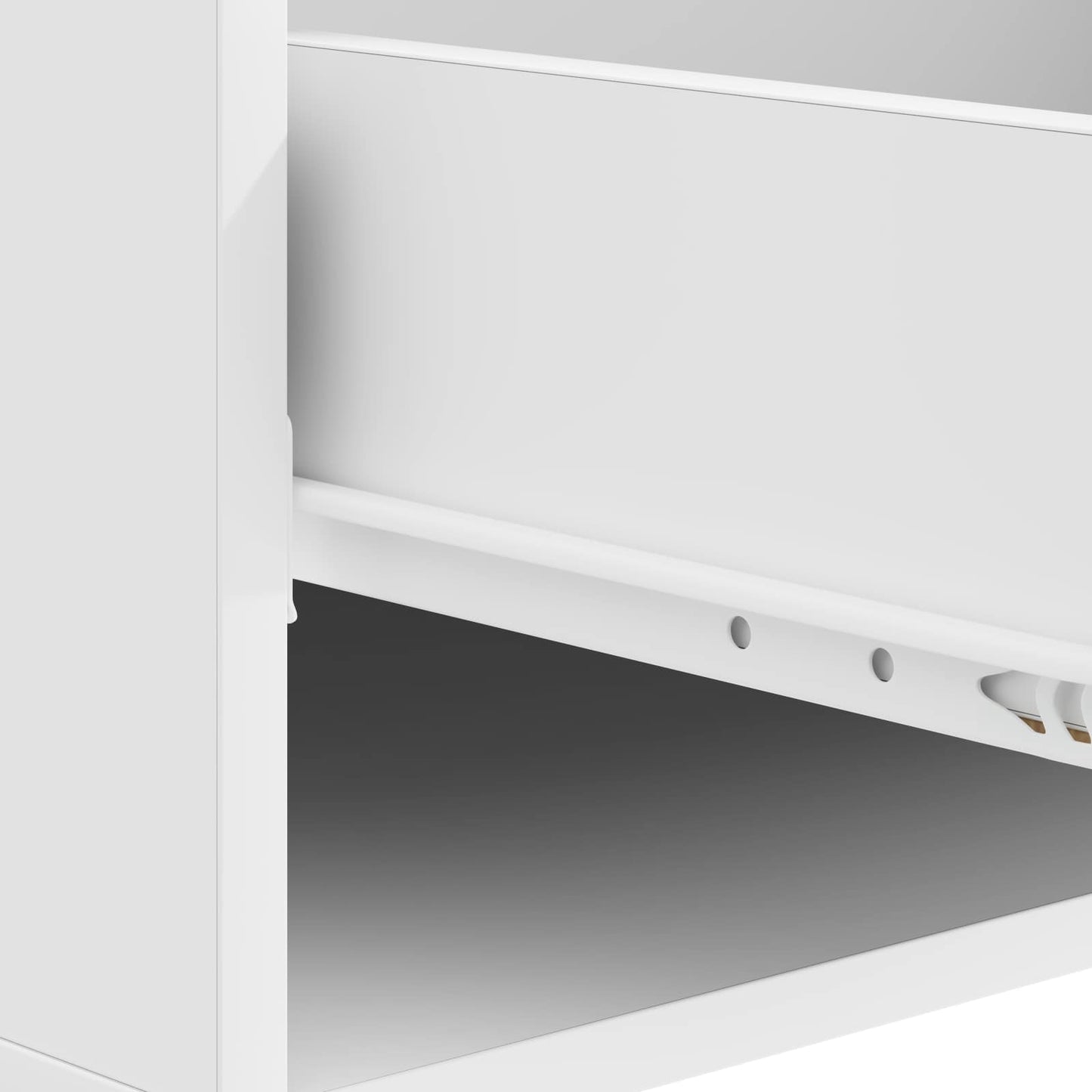 vidaXL Coffee Table with Drawer White 49 x 50 x 42 cm Engineered Wood