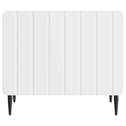 vidaXL Coffee Table with Drawer White 49 x 50 x 42 cm Engineered Wood