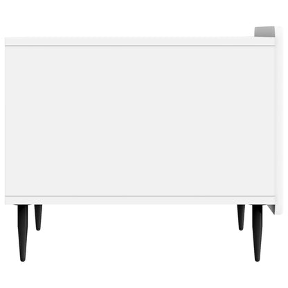 vidaXL Coffee Table with Drawer White 49 x 50 x 42 cm Engineered Wood