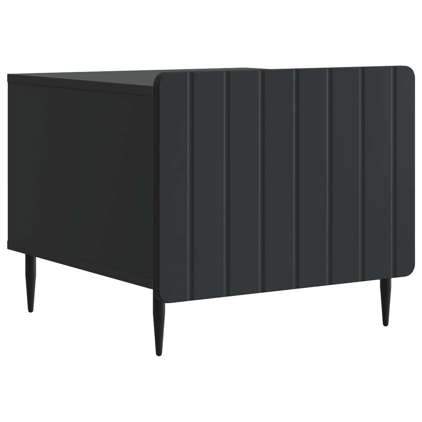vidaXL Coffee Table with Drawer Black 49 x 50 x 42 cm Engineered Wood