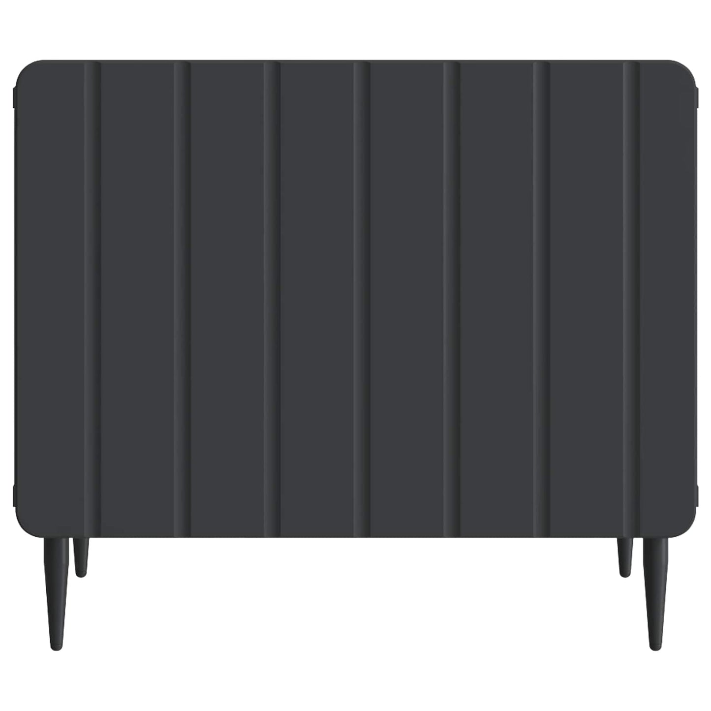 vidaXL Coffee Table with Drawer Black 49 x 50 x 42 cm Engineered Wood