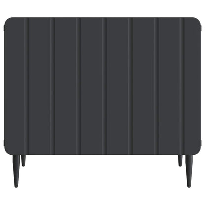 vidaXL Coffee Table with Drawer Black 49 x 50 x 42 cm Engineered Wood