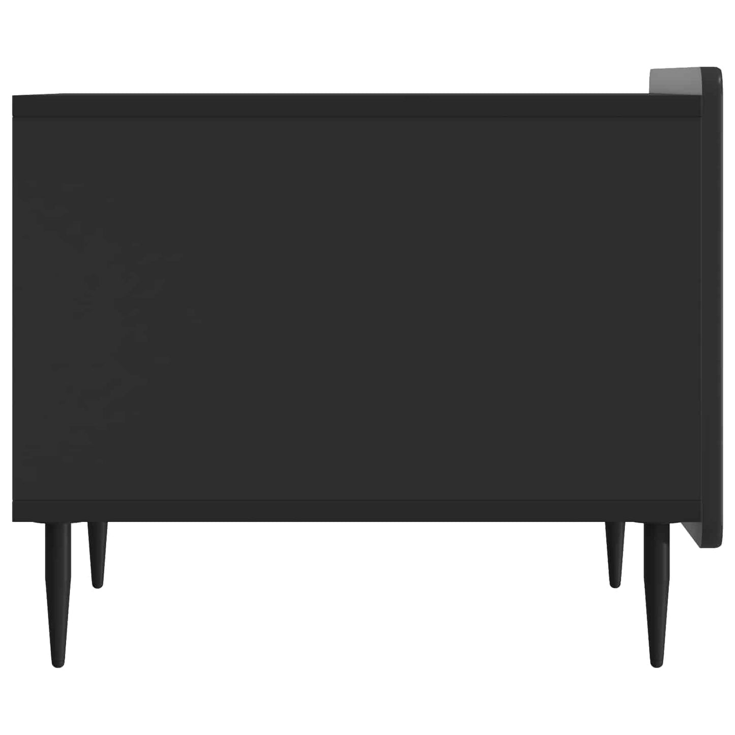 vidaXL Coffee Table with Drawer Black 49 x 50 x 42 cm Engineered Wood