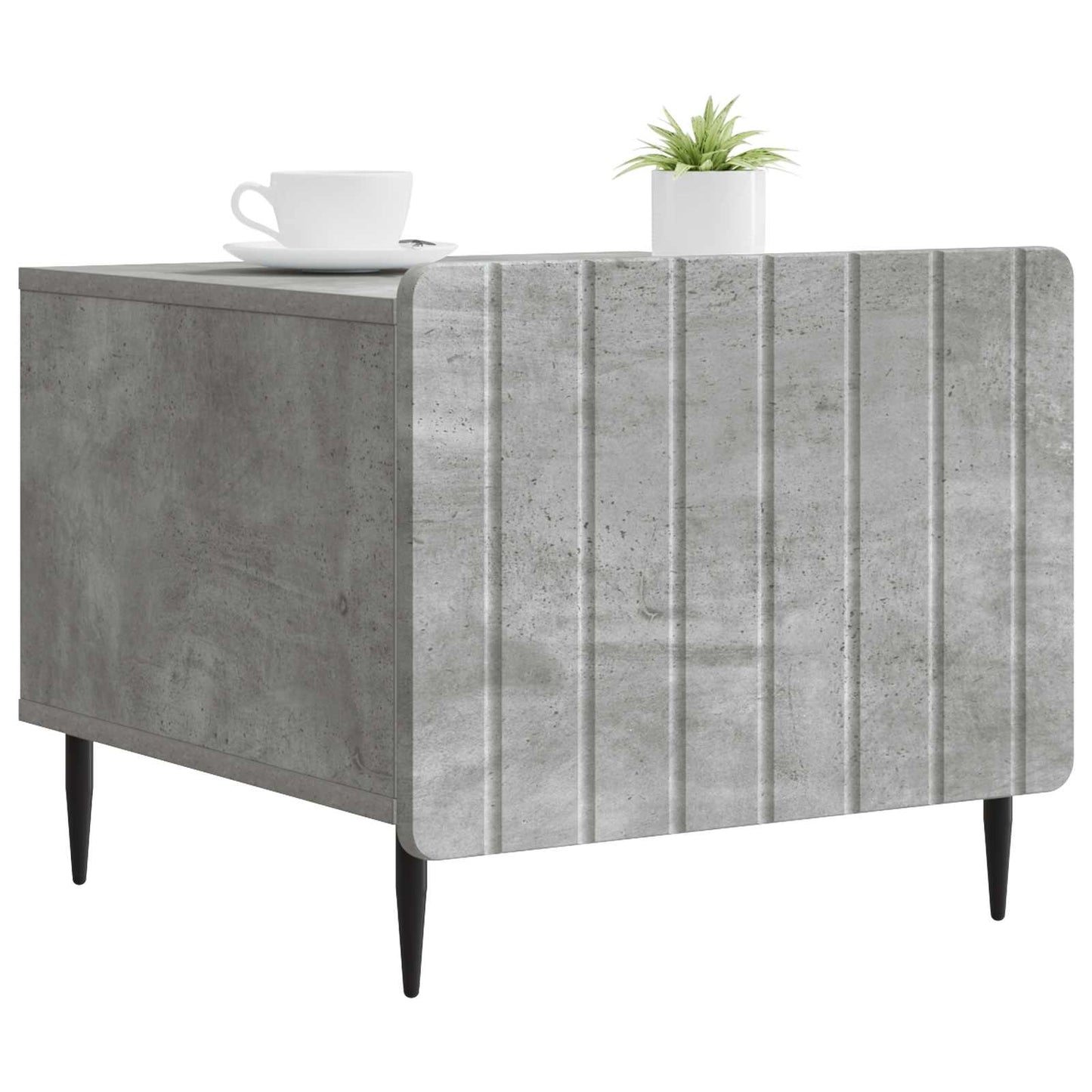 vidaXL Coffee Table Concrete Grey 49 x 50 x 42 cm Engineered Wood