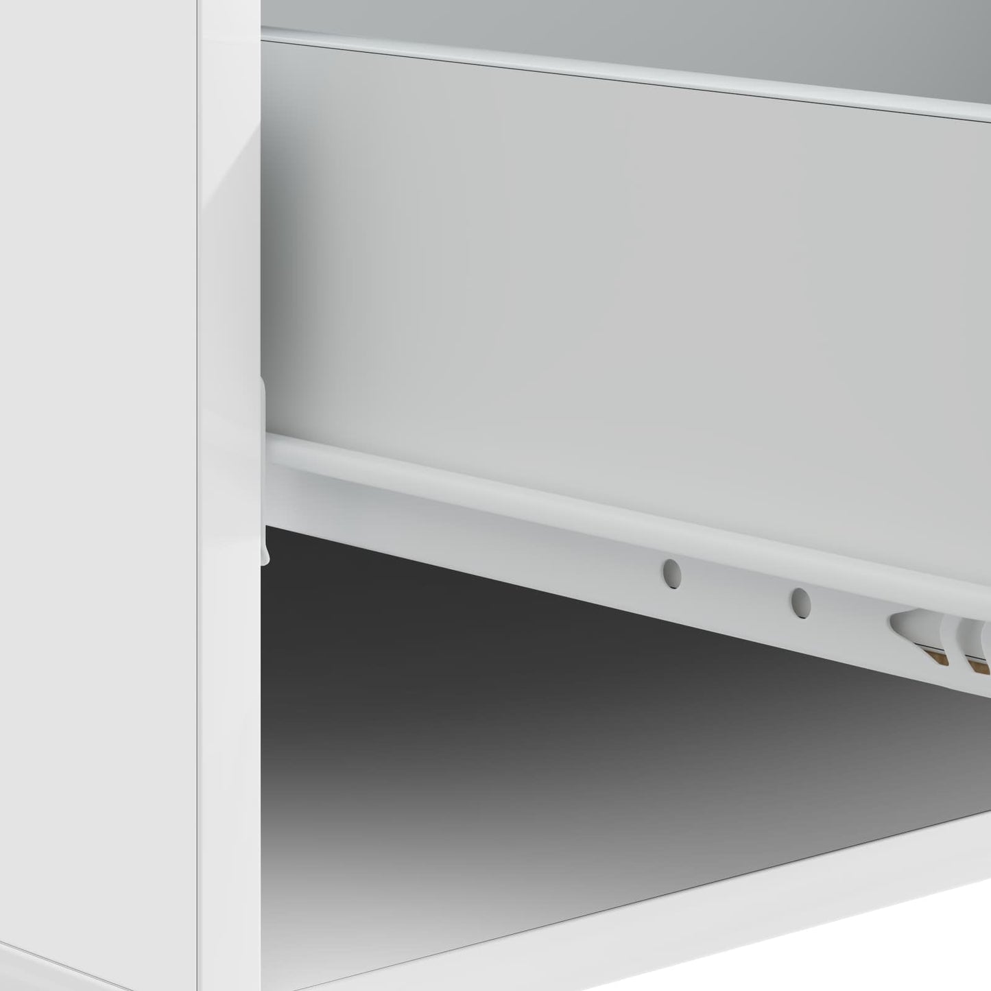 vidaXL Coffee Table High Gloss White 49 x 50 x 42 cm Engineered Wood