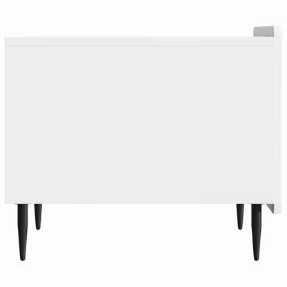 vidaXL Coffee Table High Gloss White 49 x 50 x 42 cm Engineered Wood