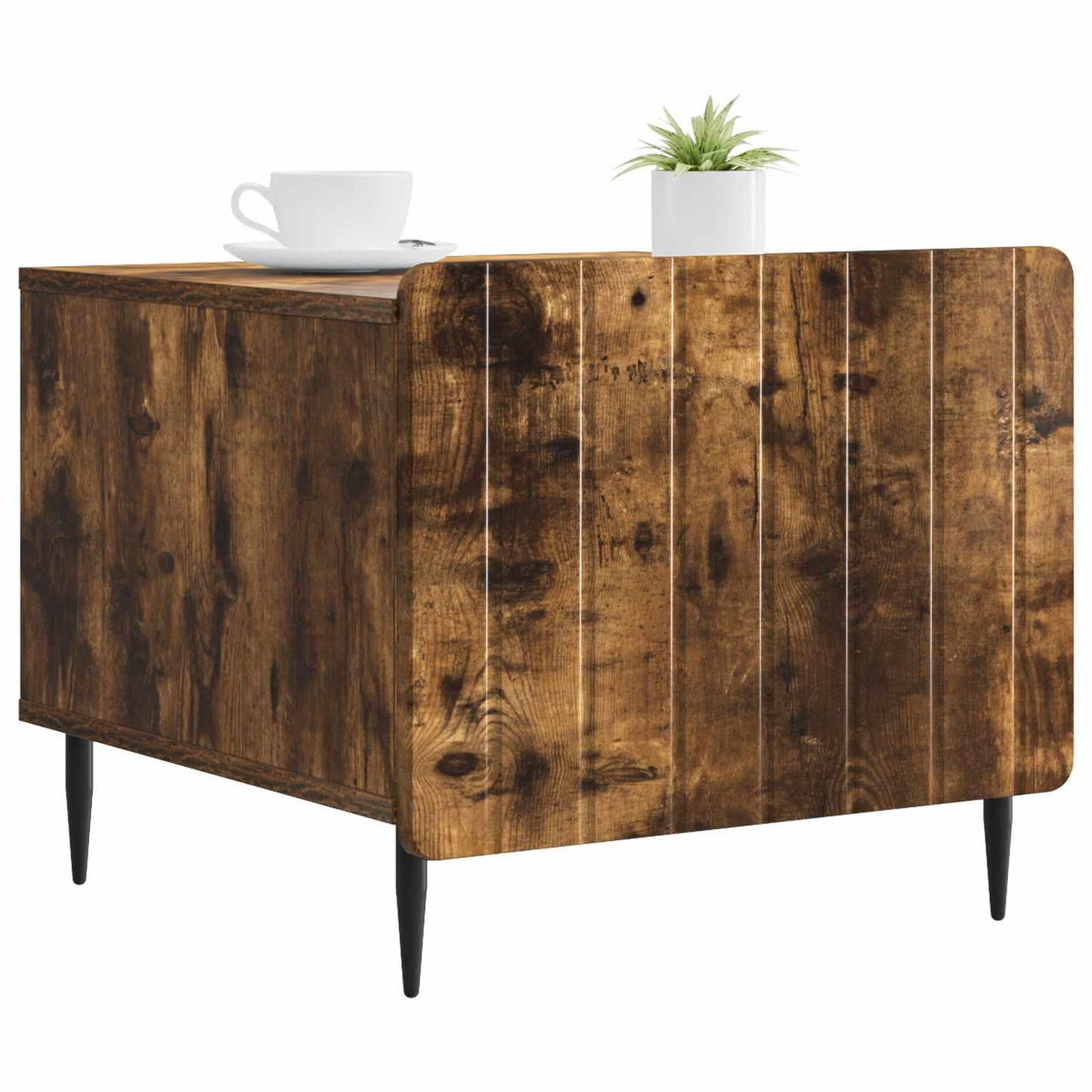 vidaXL Coffee Table Smoked Oak 49 x 50 x 42 cm Engineered Wood