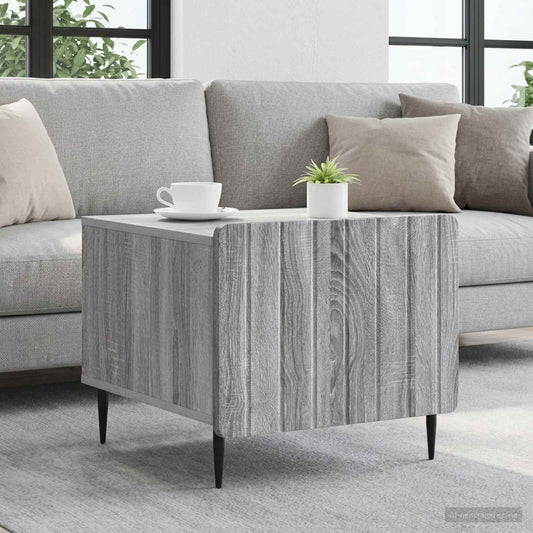 vidaXL Coffee Table Grey Sonoma 49 x 50 x 42 cm Engineered Wood