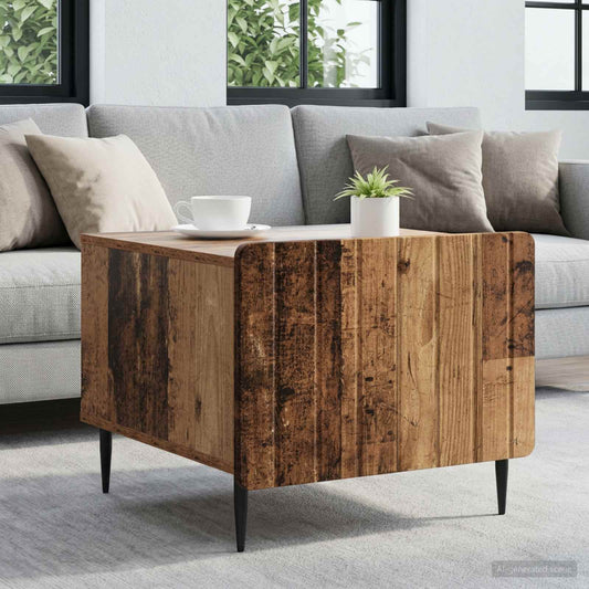 vidaXL Coffee Table Old Wood 49 x 50 x 42 cm Engineered Wood