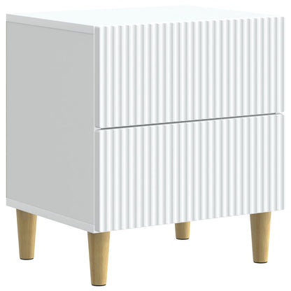 vidaXL Bedside Cabinet White 43 x 34.5 x 48 cm Engineered Wood