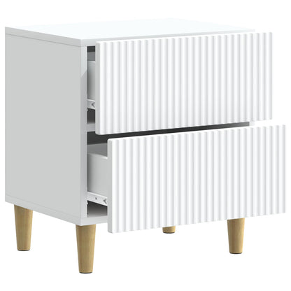 vidaXL Bedside Cabinet White 43 x 34.5 x 48 cm Engineered Wood