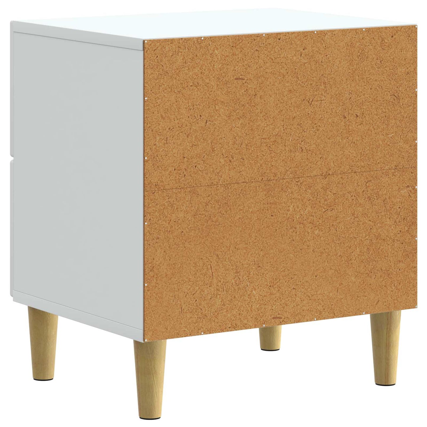 vidaXL Bedside Cabinet White 43 x 34.5 x 48 cm Engineered Wood