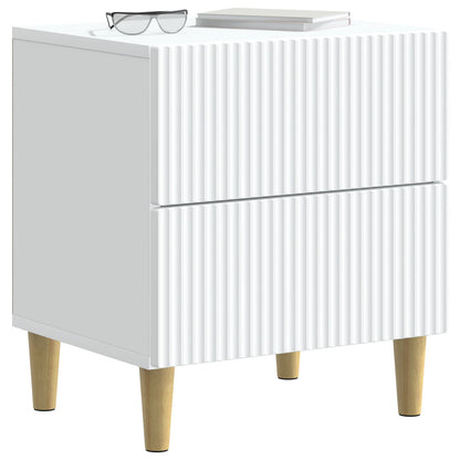 vidaXL Bedside Cabinet White 43 x 34.5 x 48 cm Engineered Wood