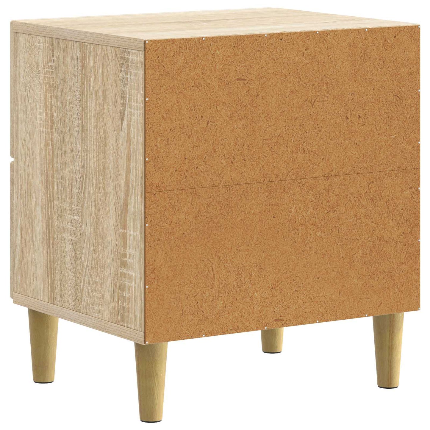 vidaXL Bedside Cabinet with Drawer 2 pcs Sonoma Oak 43 x 34.5 x 48 cm