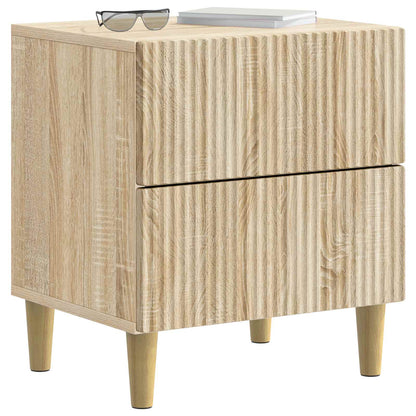 vidaXL Bedside Cabinet with Drawer 2 pcs Sonoma Oak 43 x 34.5 x 48 cm