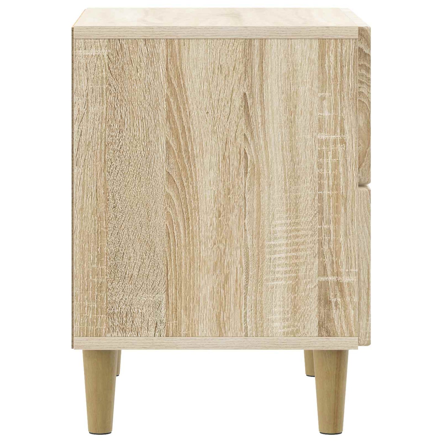 vidaXL Bedside Cabinet with Drawer 2 pcs Sonoma Oak 43 x 34.5 x 48 cm