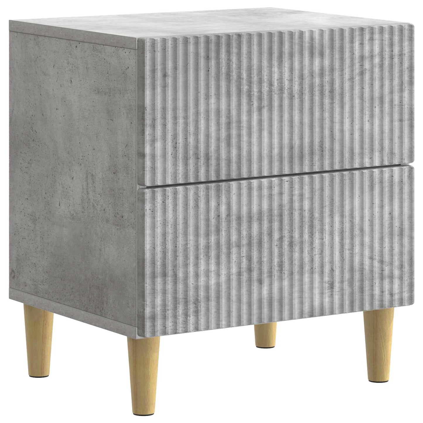 vidaXL Bedside Cabinet Concrete Grey 43 x 34.5 x 48 cm Engineered Wood