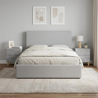 vidaXL Bedside Cabinet 2 pcs Concrete Grey 43 x 34.5 x 48 cm