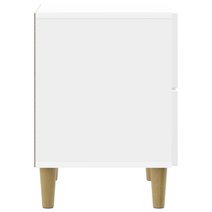 vidaXL Bedside Cabinet with Drawer High Gloss White 43 x 34.5 x 48 cm