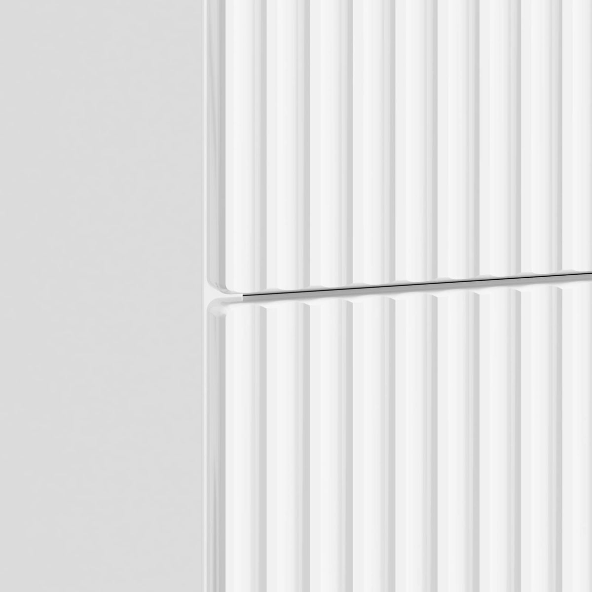 vidaXL Bedside Cabinet 2 pcs High Gloss White 43 x 34.5 x 48 cm